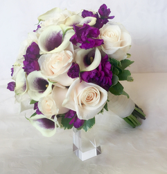 Purple and White Calla Flower Power, Florist Davenport FL